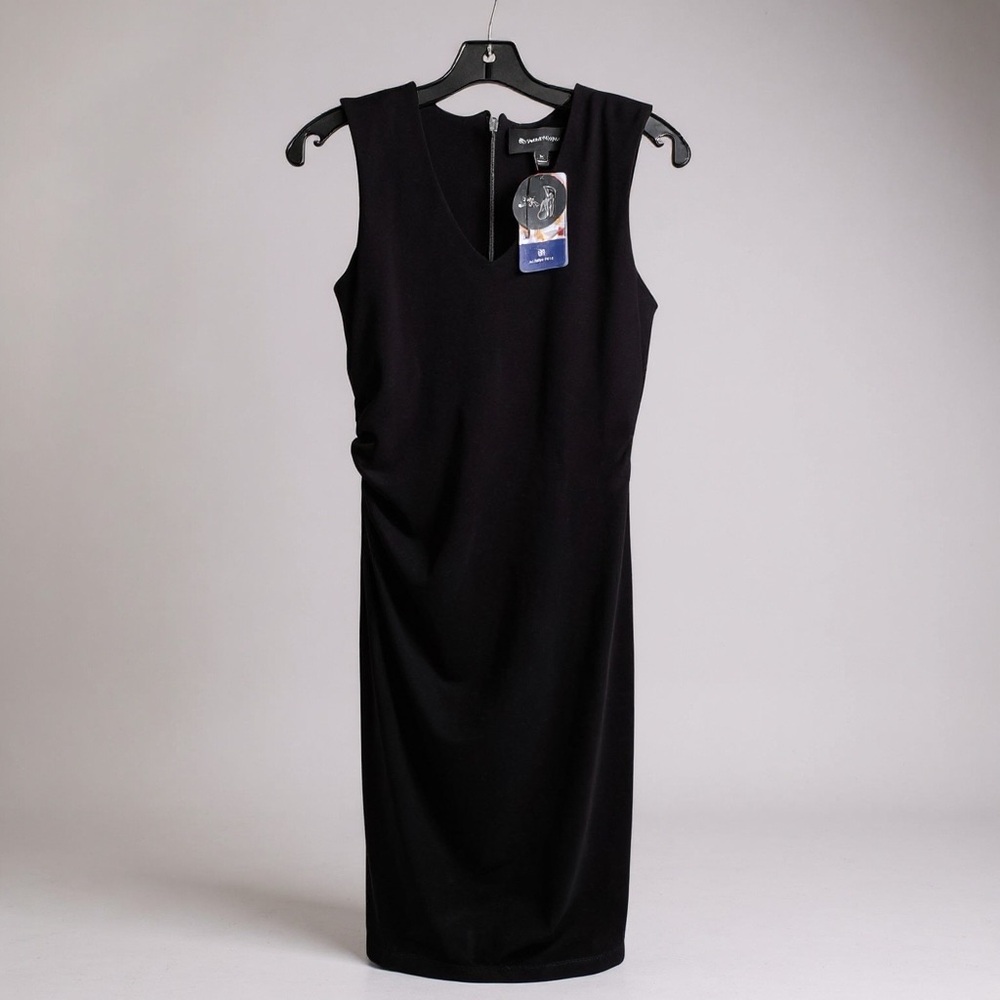 HoneyLove Inner Power Dress - Elegant Black Sleeveless Shapewear Dress